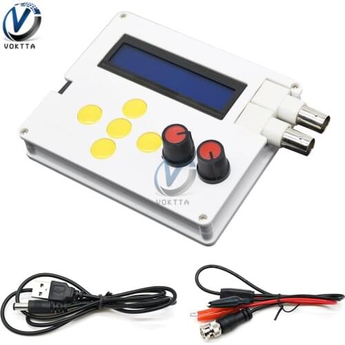 YM-100 DDS Function Signal Generator DC4 -10V Adjustable Electric Wave 1602LCD Dispaly Screen 1Hz-500KHz with BNC Wire USB Cable