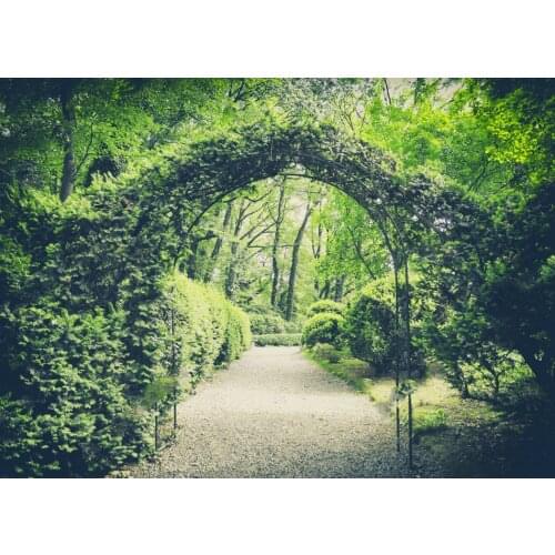 Garden Gate Secret Vintage Spring backdrops Vinyl cloth High quality Computer print wedding photography backgrounds