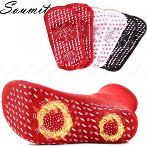 Self-heating Magnetic Socks Insoles for Women Men Self Heated Sock Tourmaline Therapy Comfortable Winter Warm Massage Sport Sock