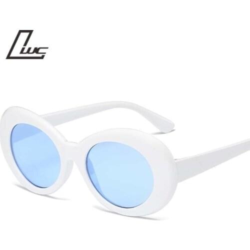 Fashion Round Vintage Sunglasses Women Men Brand Design Mirror Sun Glasses Unisex Plastic White Frame De Sol Oculos UV400