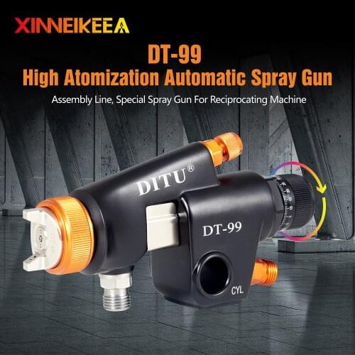Assembly Line Special Spray Gun For Reciprocating Machine WA-101 Automatic Spray Tools Nozzle 0.8 1.0 1.3 1.5mm Forged Gun Body