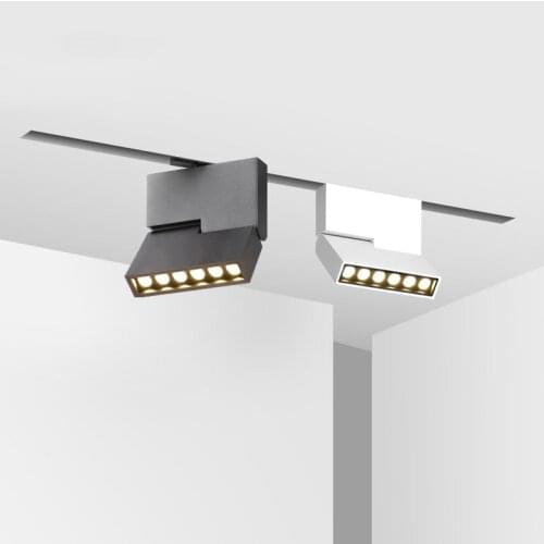 LED Magnetic Light Track Lighting 6W 12W Magnetic Track Lights Suspended LED Spotlight for Home Clothing Shop Store Art Gallery
