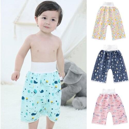Comfy Baby Diaper Skirt Infant Training Pants Kids Absorbent Nappy Shorts Skirt Leak-proof Sleeping Bed Potty Trainining