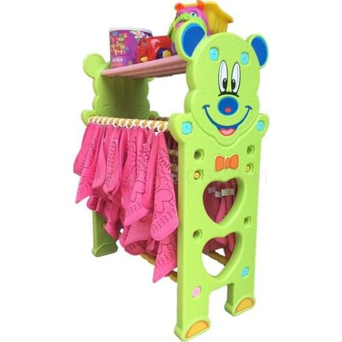 Thickened Kindergarten Towel Rack Plastic Children Towel Rack Cup Rack Stainless Steel Tube Animal Cartoon Deer Package