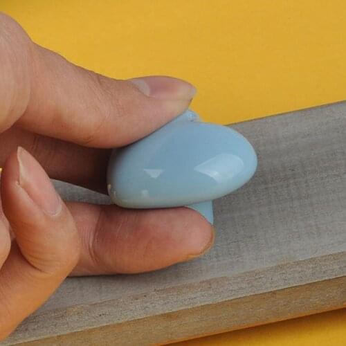 Heart Shaped Ceramic Door Drawer Bin Handle Pull Knob Hardware