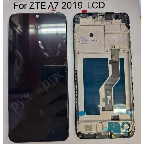 LCD with Frame For ZTE Blade A7 2019 Lcd 2019US P963F02 LCD with Touch Screen Encoding Converter Assembly black color