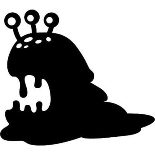 12cm*10.6cm Cartoon Alien Blob Fun Vinyl Decal Motorcycle Car Sticker S6-3356