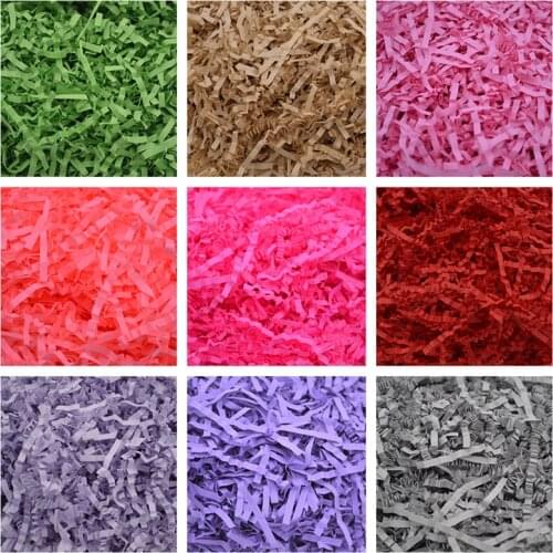 50g/bag Paper Raffia Filling Material Shredded Crinkle Paper Confetti Candy Box/Gift Box Filler Wedding Birthday Party Decor
