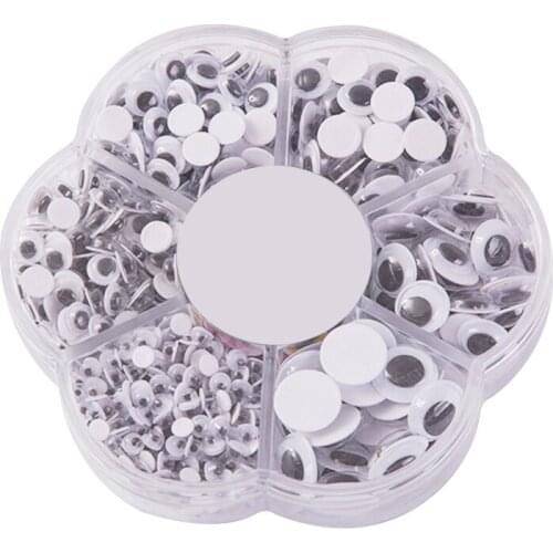 700 Pcs Self Adhesive Jiggle Eyes Muticolors for Crafts DIY Cards Scrapbooks Moving Eyes глаза для игрушек HY