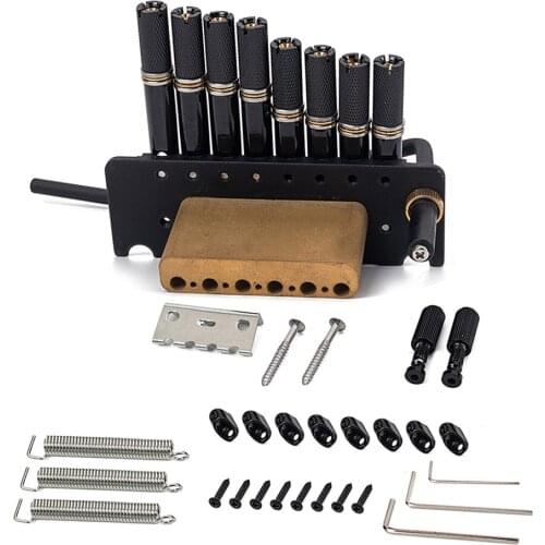 8-string Headless Guitar Bridge Tremolo System with Tailpiece for Electric Guitar Replacement guitar accessories guitar parts
