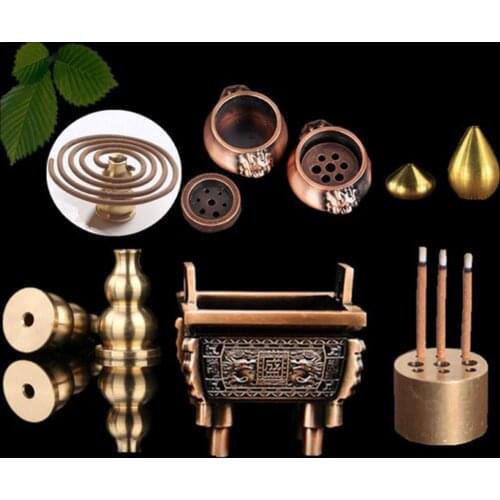 Metall Alloy aroma backflow burner incense cones sticks holder Backflow Burner for home office yoga sports mediation uses