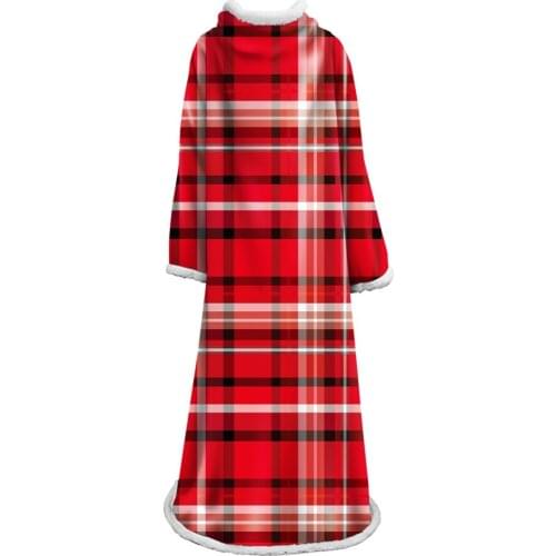 Striped Printed Velvet Plush Sleeve Throw Blanket Bedspread For Kids Girls Sherpa Blanket Travel Couch Quilt Cover Dropship