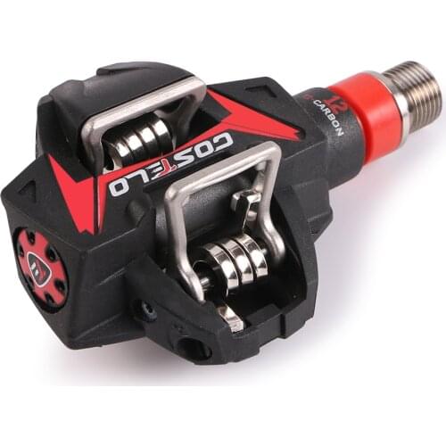 Costelo MTB Mountain bike Pedals Carbon Ti Tianium bicycle bike pedals with cleats only 264g mountain bike accessories