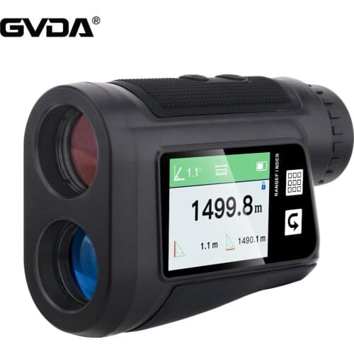 GVDA Telescope Laser Rangefinder Rechargeable LCD Laser Distance Meter 1500M 1000M 800M 600M Range Finder for Golf Hunting Sport