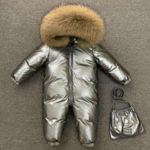 Children Winter -30C Thicken Down Jacket Girl Outside Warm Clothing Boy Winter Jacket for Russian Toddler Outerwear Romper Coats
