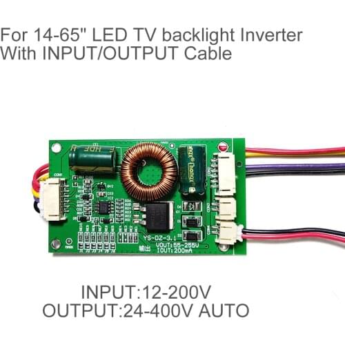 For 14-65 inch LED LCD TV universal backlight drive boost board backlight constant current driver board inverter 24-400V Auto