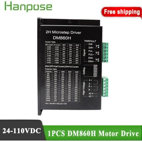1PCS 42 motor controller driver DM860H 24V-110V step servo driver for CNC NEMA23 NEMA17