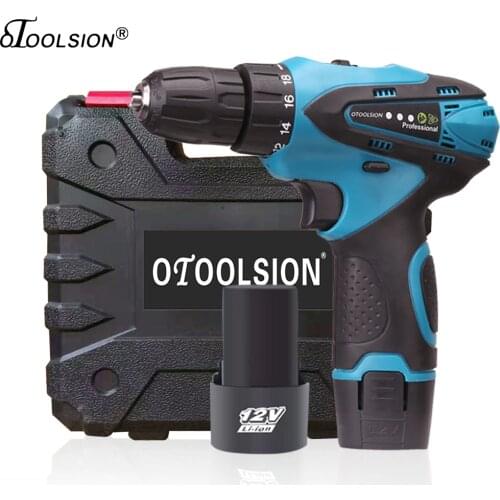 12V 1.5AH Electric Screwdriver 35N.m Cordless Screwdriver Drill Cordless Drill Battery Hand Drill +LED Power Indicator Light
