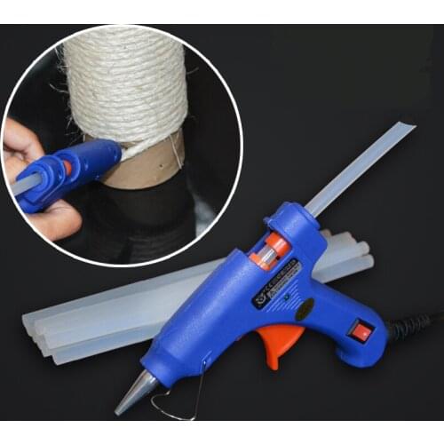 [MPK Tools] Silicone Adhesive Gun for Sticking your Sisal Rope in Place, DIY Tool for Cat Scratch Products, Silicone, Cable Tie