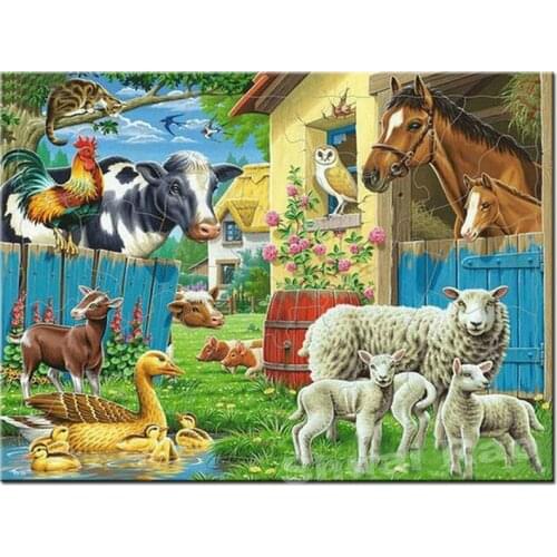 Full Square Round Stonecow sheep horse rhinetones Diy Diamond Painting sale 5d Diamant Embroidery Cross Stitch animalZP-3228