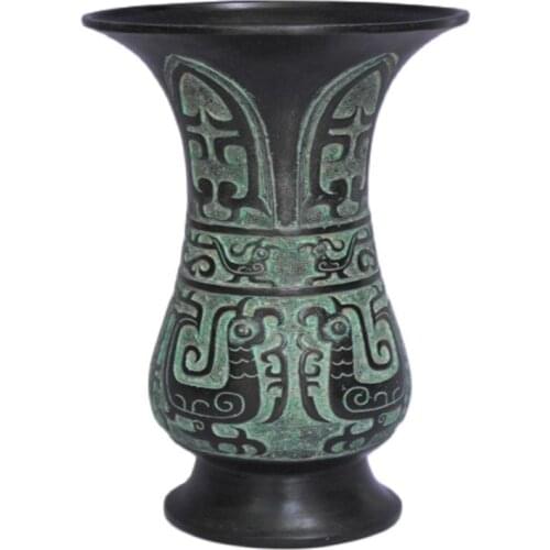 China old bronze ornaments Ancient Bronze vase