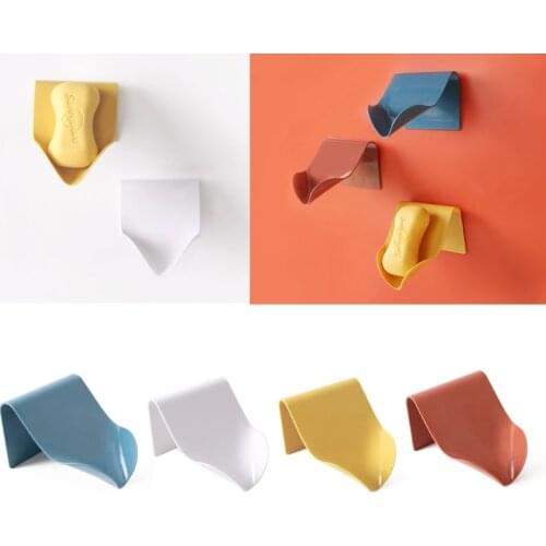 Creative Slope Funnel Soap Dish with Drainage Container Self Draining Soap Holder for Easy Cleaning Soap Dishes Wall Mounted Soa