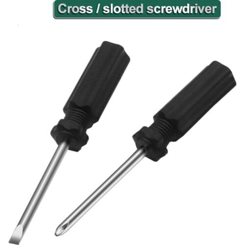 Mini Screwdriver Plastic Handle 10cm Slotted / Cross Screwdriver for Maintenance of Mobile Phone Glasses Furniture Under $5