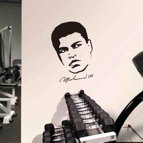 Muhammad Ali Boxing Wall Sticker Glove Free Combat Posters Vinyl Striker Home Decoration Wall Decals Decor Pugilism Car Decal