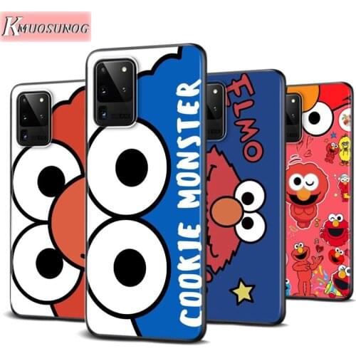 Cute Sesame Street Cookie Elmo For Samsung Galaxy A91 A81 A72 A71 A52 A51 A42 A41 A32 A31 A21 A12 A11 A02 A01 Soft Phone Case