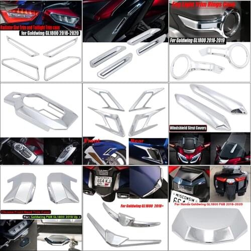 Set Motorcycle front rear chrome trim Decorative Covers for Honda Goldwing 1800 F6B GL1800 2018 2019 2020 motorcycle accessories