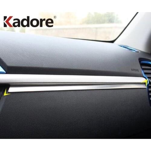 For Kia Rio 4 X-line 2018 2019 Stainless Steel Middle Dashboard Panel Cover Trim Center Control Interior Moulding Accessories