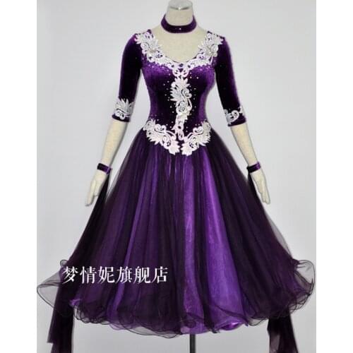 Customize New ballroom dance dress standard ballroom waltz dresses ballroom dance competition dresses custom made MD499