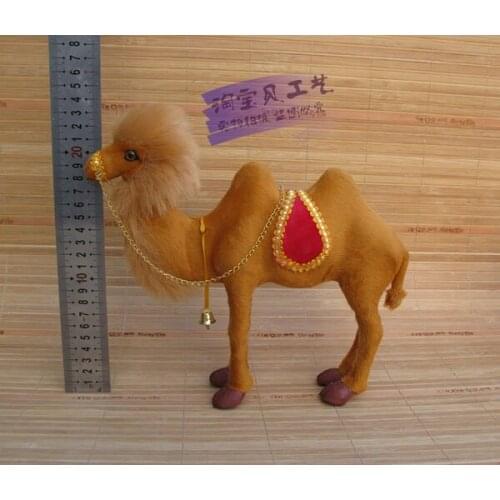 New creative simulation camel toy resin and fur camel doll gift about 25x7x22cm 2474
