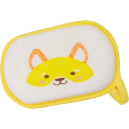 Baby Washclothes Cartoon Pattern Gently Clean Cotton Infant Bathing Rubbing Towel Baby Shower Supplies