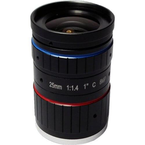 SMTSEC 8MP 25mm 1" CCTV C Mount Lens F1.4 Manual Focus Manual IRIS Machine Vision Lens For C Mount HD Security Camera SL-C2514M