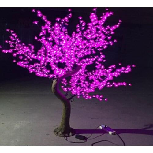 LED Cherry Blossom Tree Lamp Christmas Tree Xmas Tree 1.5~2.5 M Simulation Natural Trunk Festival Lighting Garden Decoration