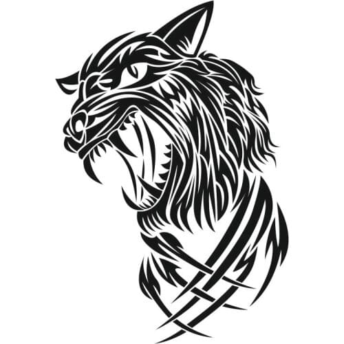 Ferocious leopard car sticker cross country diesel vehicle motorcycle auto parts decoration refrigerator car fun Decal PVC