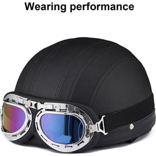 Vintage Windproof Motorcycle Scooter Goggles Helmet Motocross Glasses Eyewear