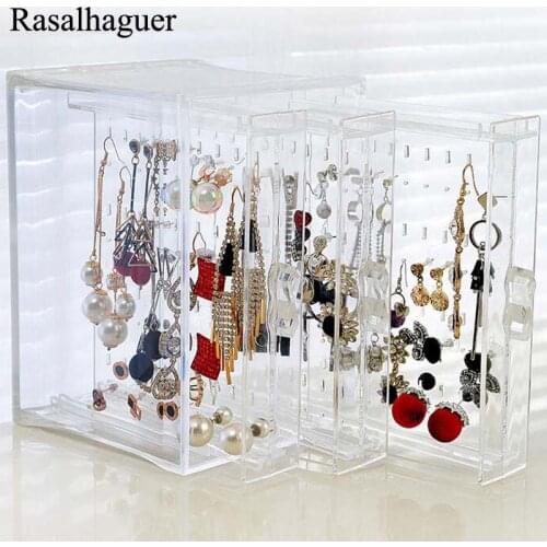 New Fasion PS Material Jewelry Display Holds Up Earrings Earring Holder And Jewelry Organizer Earring Showcase Stand Box