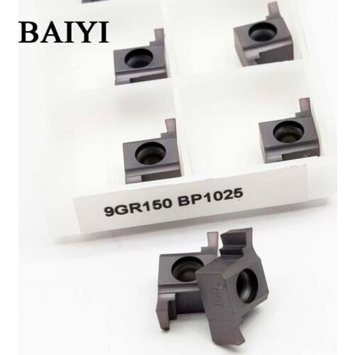 10PCS 9GR150 BP1025 Shallow slot Grooving insert Inside Carbide Turning Inserts 9GR 150 Suit for Grooving Turning Tools SNGR