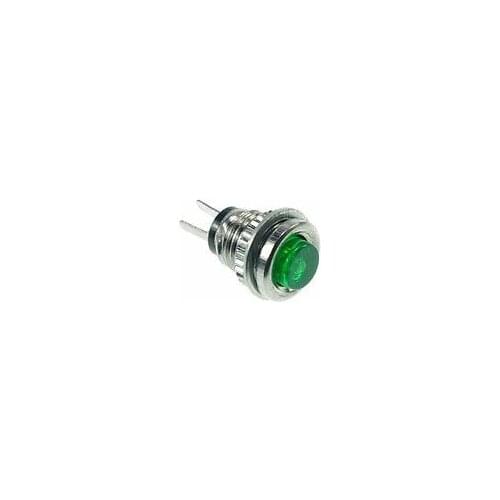 10)Green 2Pin SPST Miniature 0.5A 125VAC 8mm Hole OFF-ON NO PushButton Switch