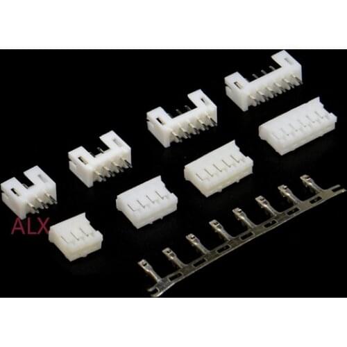 50sets PH2.0 connector 2.0MM PITCH Straight needle Seat + plug + terminal 2P/3P/4P/5P/6P/7P/8P/9P/10P/12P Housing pin header