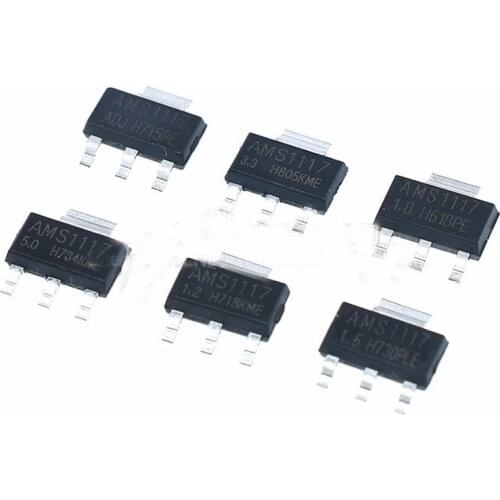 50pcs/lot new AMS1117-3.3/1.2/1.5/1.8/2.5/5.0/ADJ SOT-223 power IC