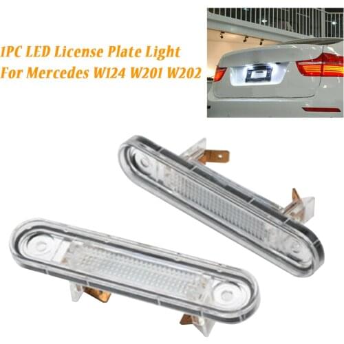 Accessory No Wire Parking Replacement High Performance ABS Car LED License Plate Light Driving Night For Mercedes W124 W201 W202