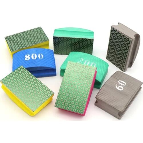 1PCS Diamond Hand Polishing Pads Grinding for Sharp Edges Glass Granite Marble Stone