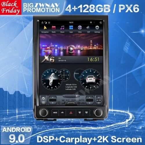 Tesla Screen 1 DIN Android 10 Radio Receiver For Ford Expedition F450 2015 2016 2017 Car Video Player GPS Audio Stereo Head Unit