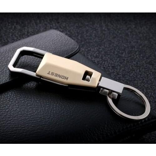 Honest - New 2017 Brand Fashion Zinc Alloy Men Key Chain Keychain High Quality Car Key Ring Key holder Novelty Trinket BCK2-745