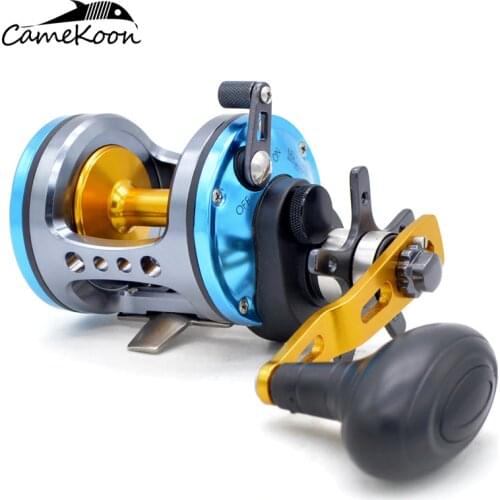 CAMEKOON Saltwater Star Drag Fishing Reel 10KG Max Drag 5.5:1 Gear Ratio Right Handed Big Game Trolling Reel
