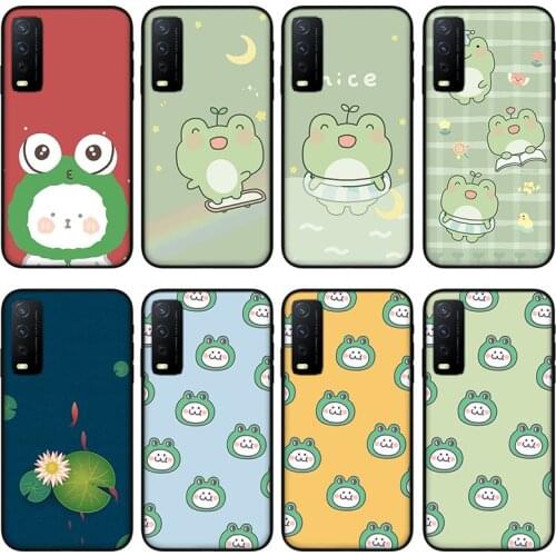 Frog full screen Phone case for vivo y30 y50 y53 y52 y31 y53 Protective silicone case for vivo Y18 Y19 Y15 Y12 Y51 Y85 Y97 Y70s