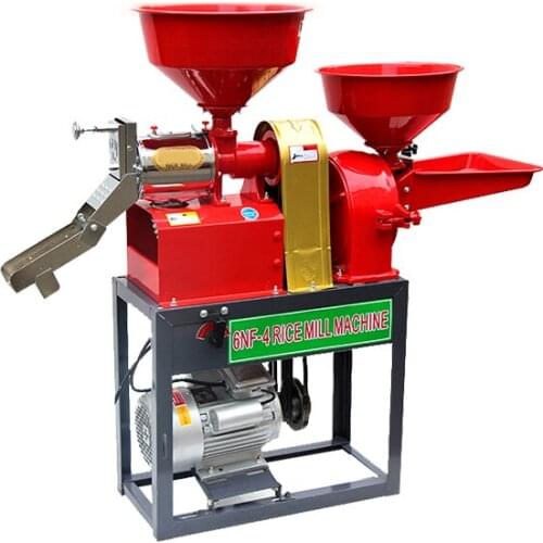 Electric Rice Milling Machine Household Small Shelling Machine Cereals Crushing Machine Multi-Function Shelling Crusher